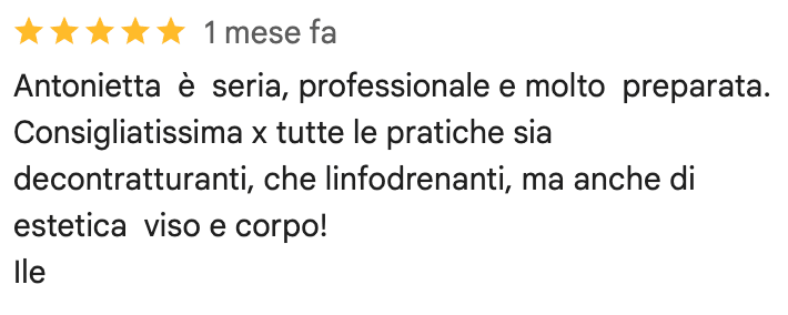 Recensione cliente